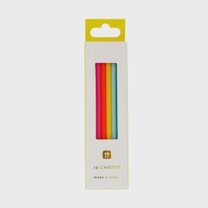 Rainbow Brights Long Candles