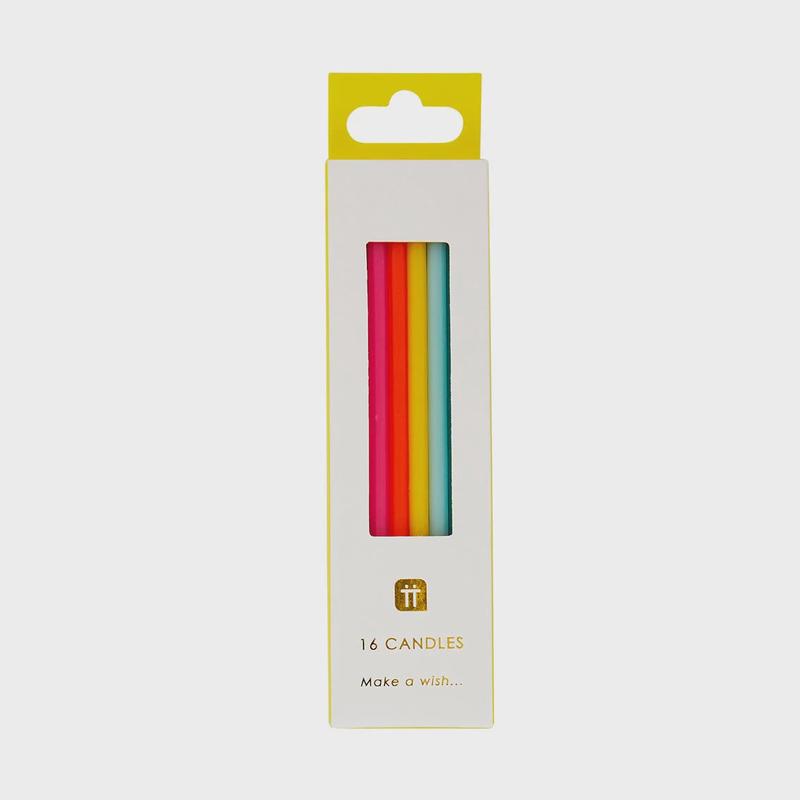 Rainbow Brights Long Candles