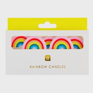 Rainbow Shaped Candles, 5-Pack