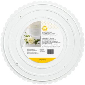 12" Separator Plate | Scalloped