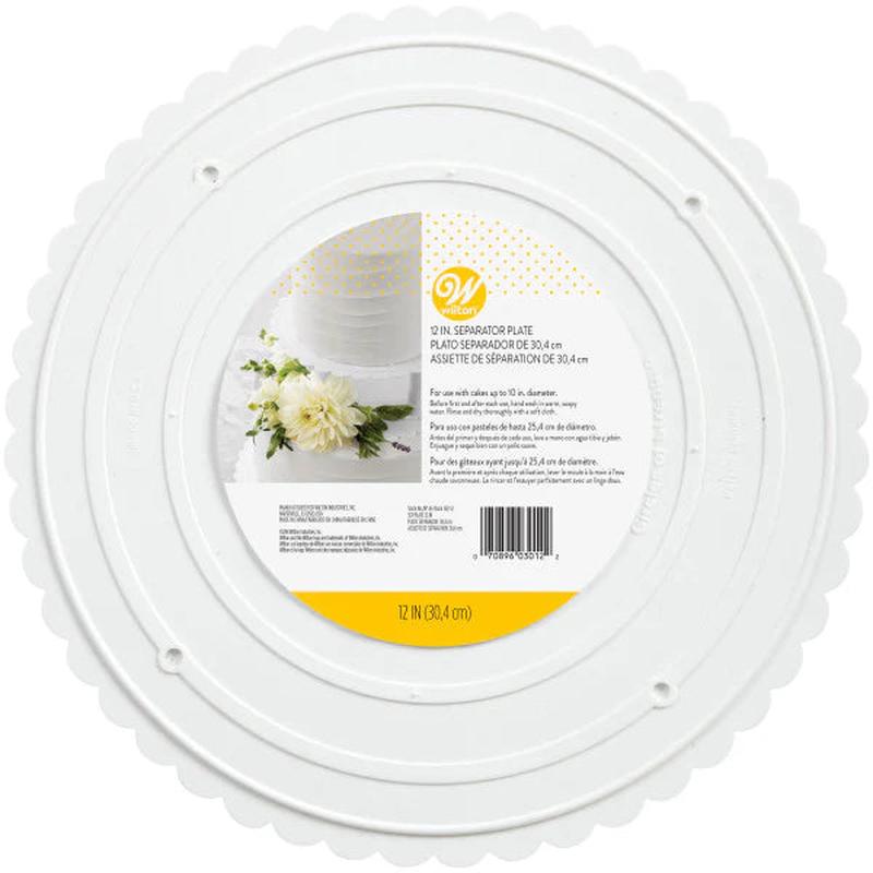 12" Separator Plate | Scalloped