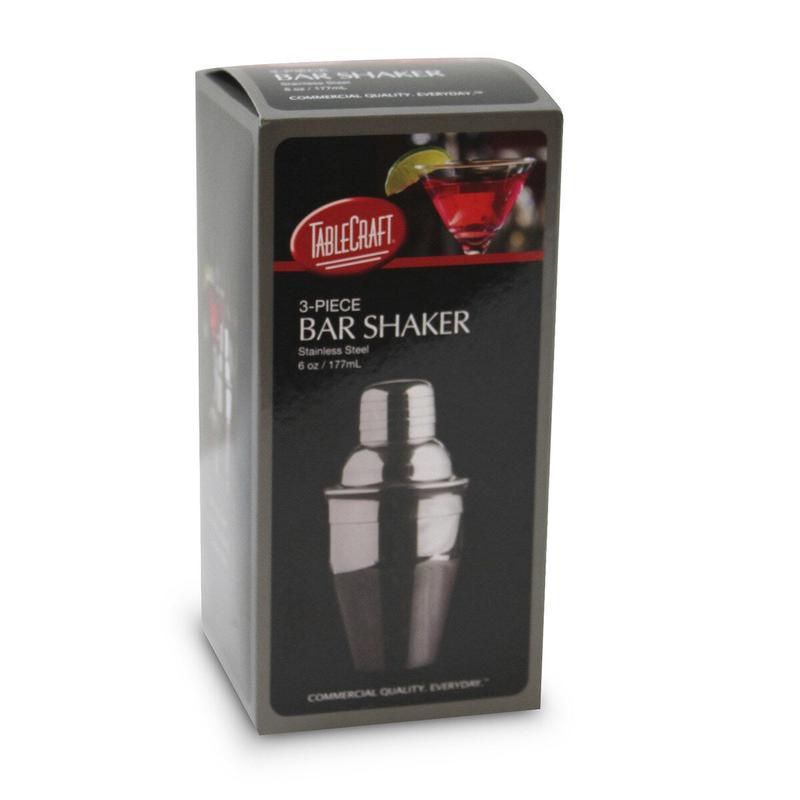 6 oz Premium 3-Piece Bar Shaker