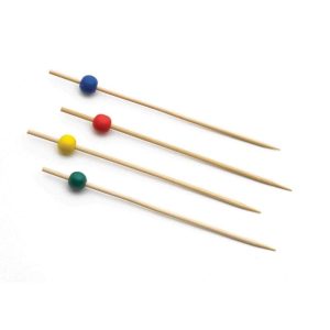 Bamboo Ball Pick | Assorted, Pack Of 100