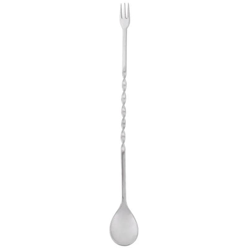Bar Mixing Spoon with Fork