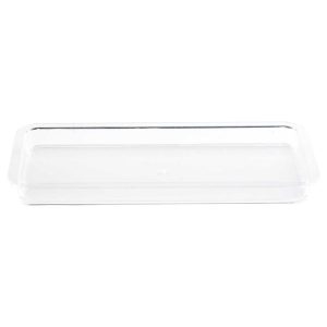 Clear Rectangular Cake Plate, 14.75"x7.25"