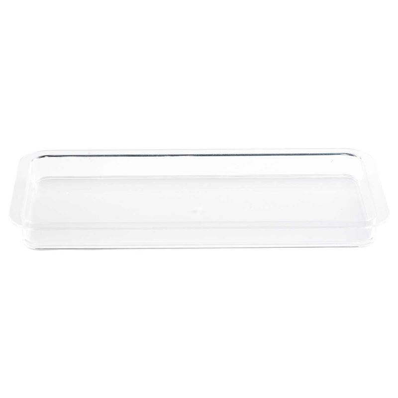 Clear Rectangular Cake Plate, 14.75"x7.25"
