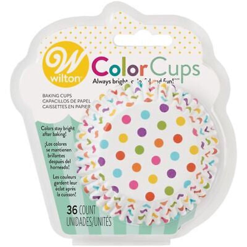 ColorCup Foil Polka Dot Baking Cups