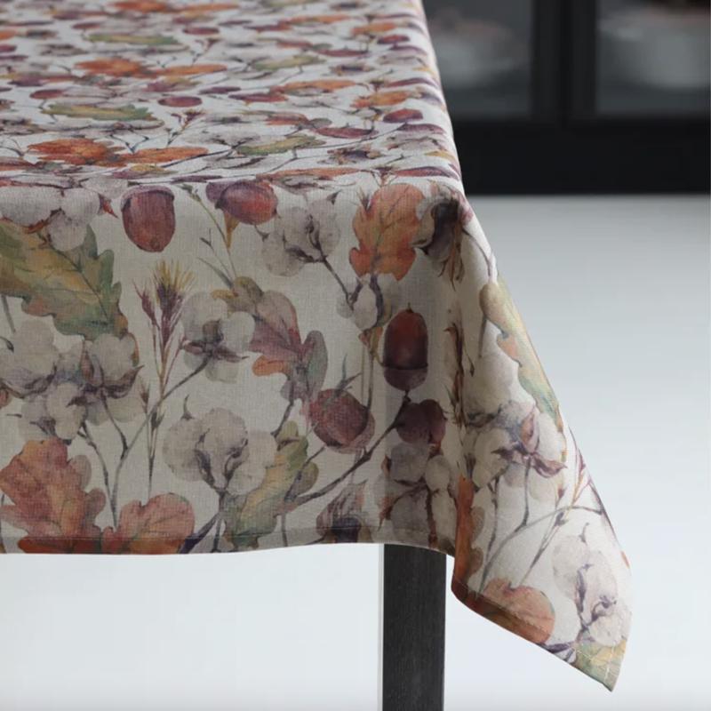 Harvest Leaf Tablecloth, 70" Round