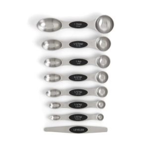 Magnetic Measuring Spoons with Leveler
