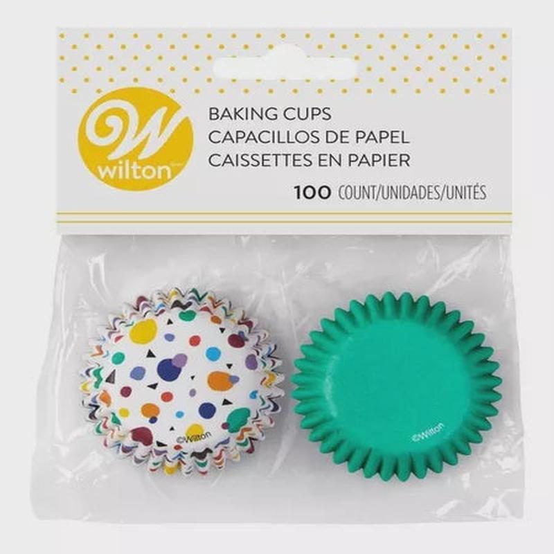 Mini Geo Baking Cups, 100-Pack