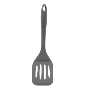 Silicone Slotted Turner, Gray