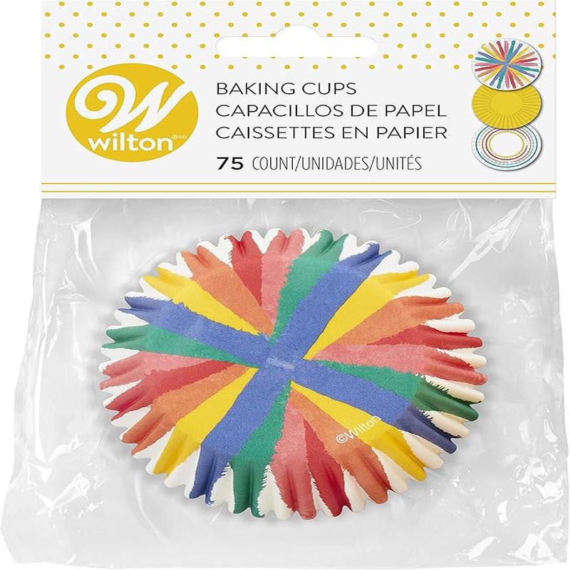 Standard Baking Cups Rainbow, 75-Pack