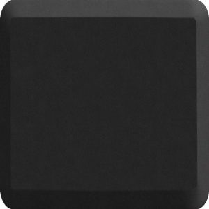 Designer Comfort Mat Leather Grain | Jet, 20x32"