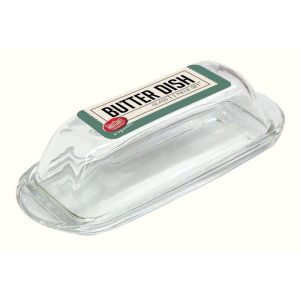 Glass Butter Dish (Holds 1 Stick)