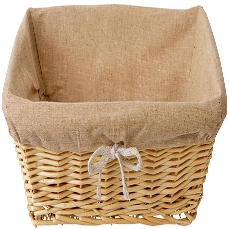 Rectangular Canvas Baker's Basket, 35x25cm