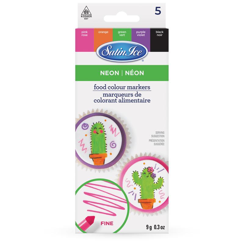 Food Color Markers | Neon Fine Tip