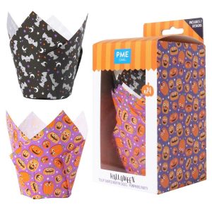 Halloween Tulip Muffin Cups // Pumpkin Party