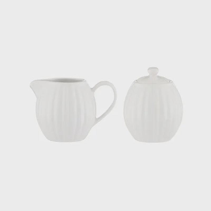 Luxe Milk Jug & Sugar Bowl // White