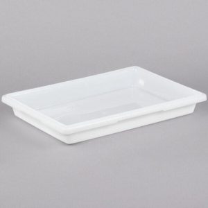 White Poly Food Storage Box, 18"x26"x3.5"