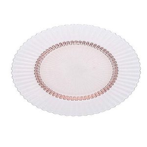 Archie Glass Dessert Plate, Pink