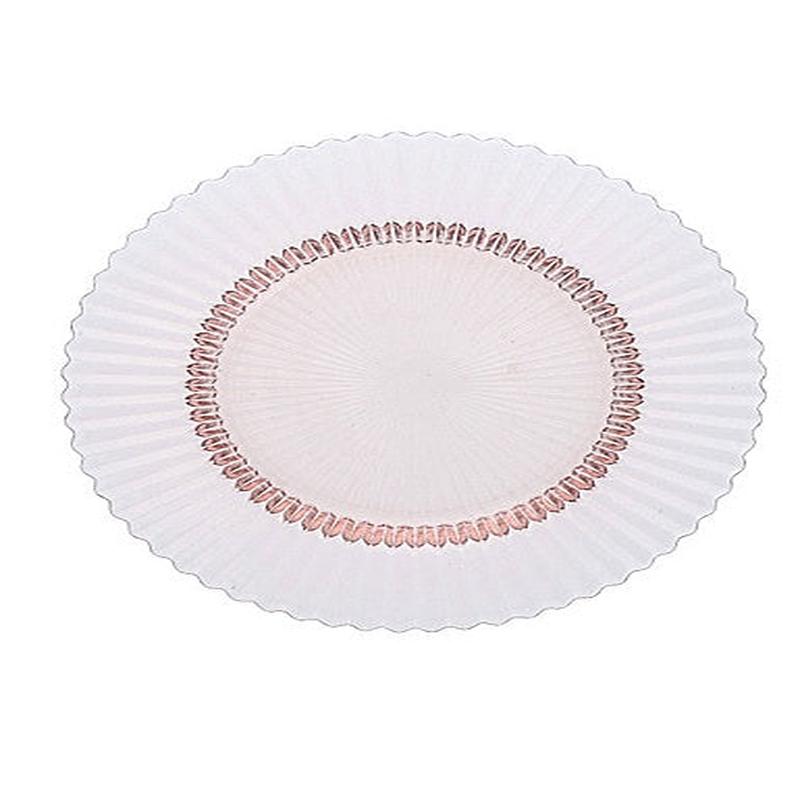 Archie Glass Dessert Plate, Pink