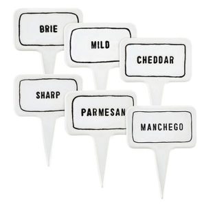 Ceramic Cheese Markers // Set of 6