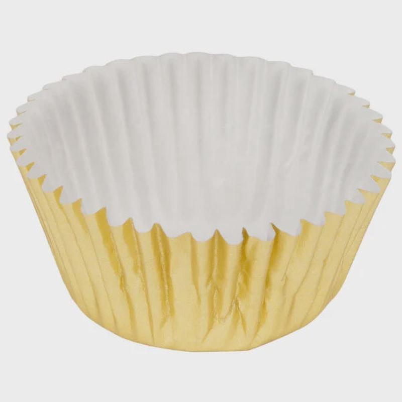 Gold Mini Baking Cups, 1" x 3/4" | 200/Box