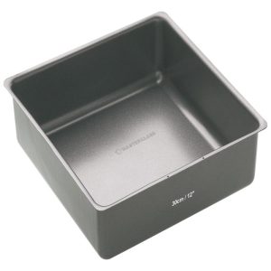 Non-Stick Square Loose Base Deep Cake Pan, 30cm