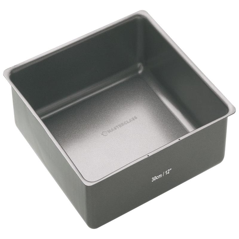 Non-Stick Square Loose Base Deep Cake Pan, 30cm