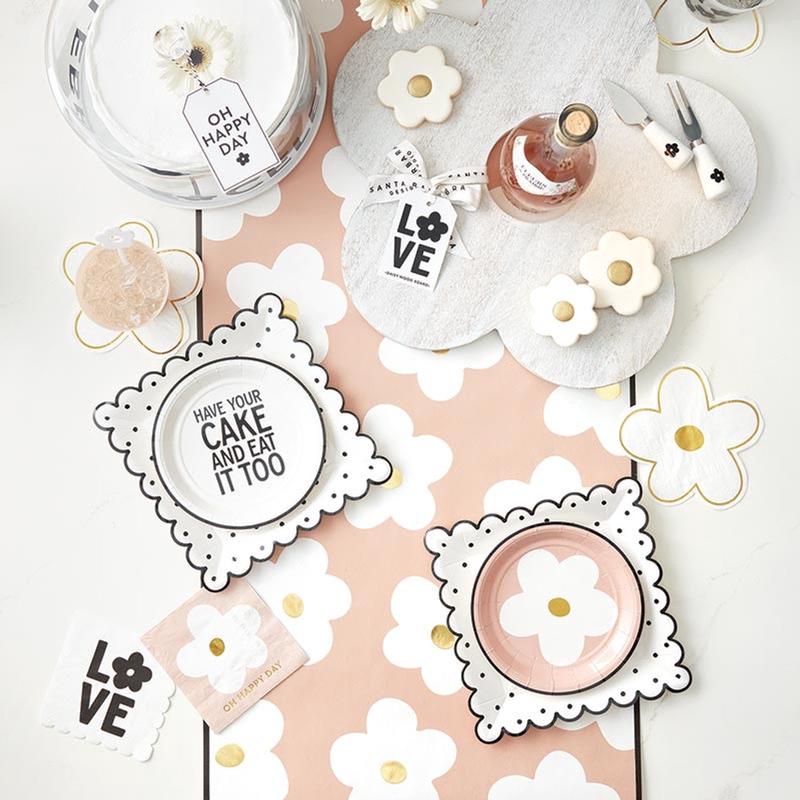 Paper Table Runner // Pink Floral