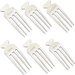 Silver Cheese Labeling Picks | Set of 6