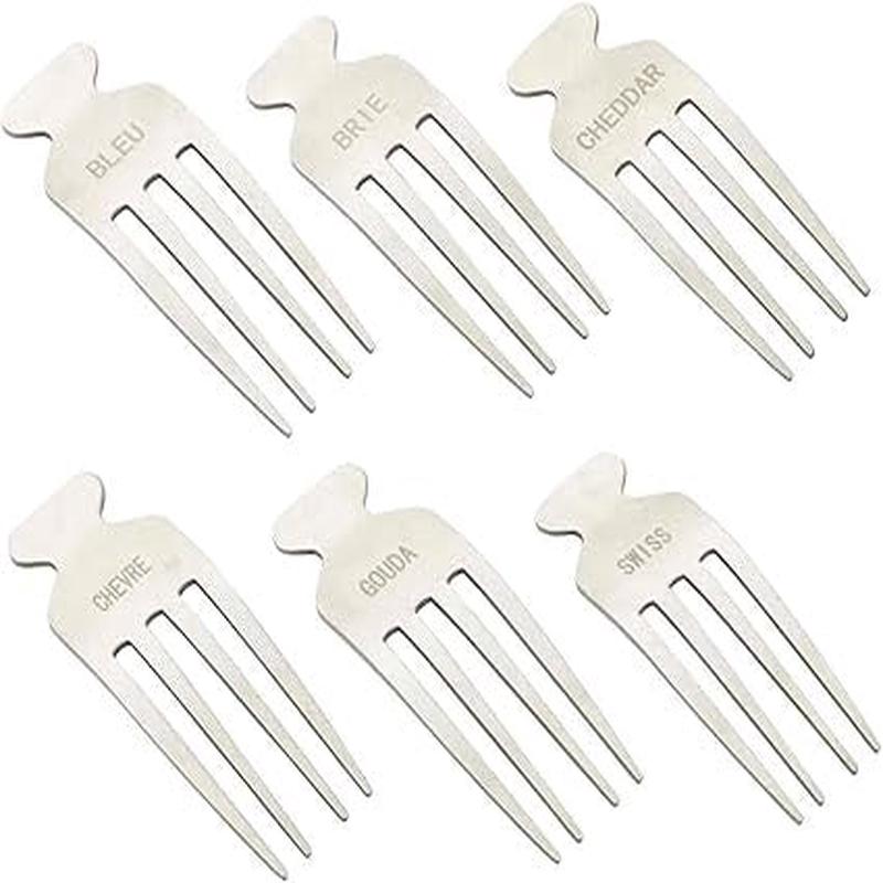 Silver Cheese Labeling Picks | Set of 6