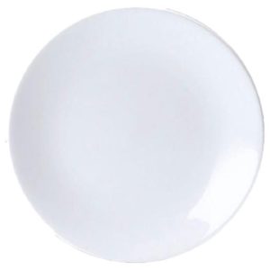 Steelite Contour White 8" Coupe Plate