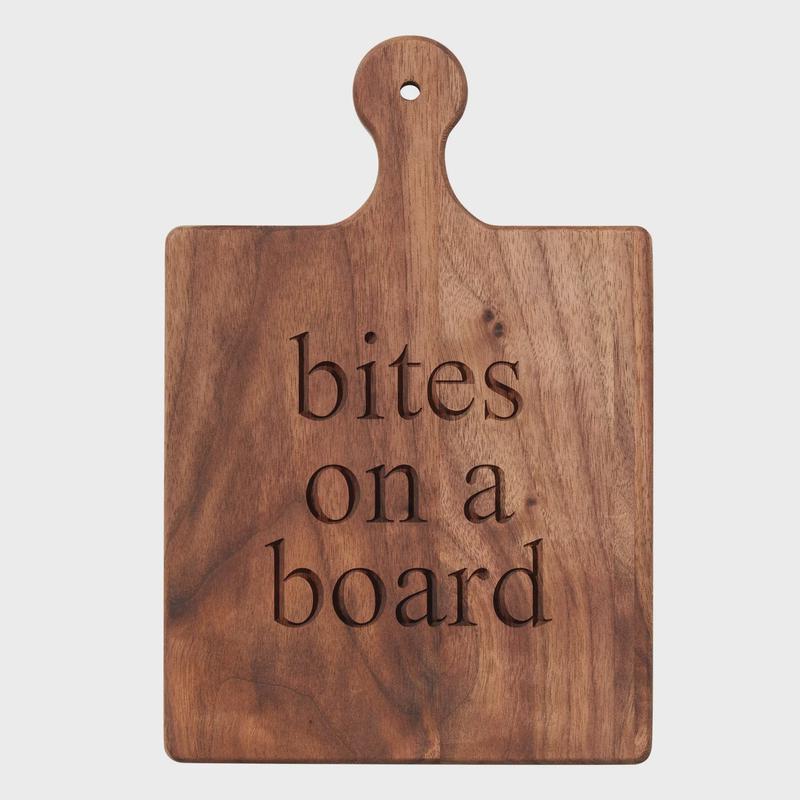 Walnut Artisan Paddle Board | Bites on a Board | 9" x 6"