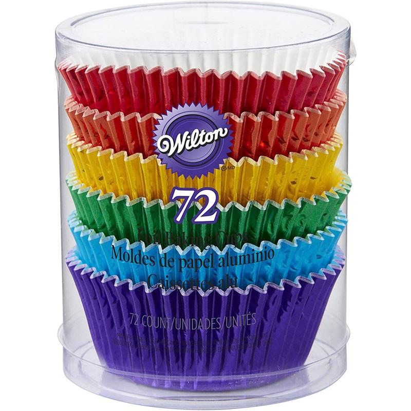 Wilton Foil Assorted Standard Baking Cups // 72 Pack
