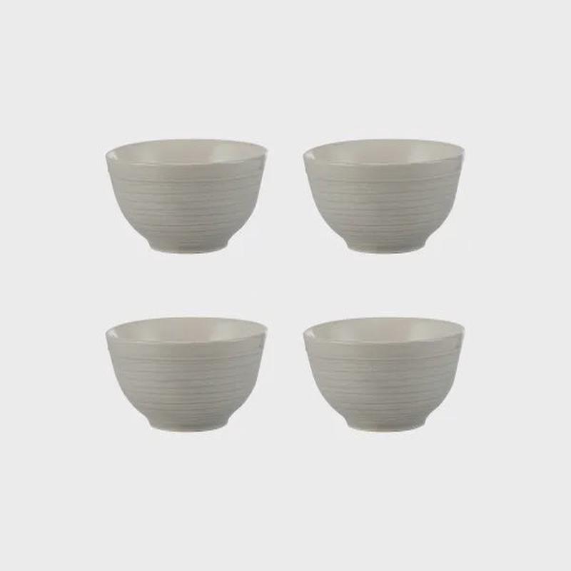 William Mason Set Of 4 Grey Food Prep Bowls