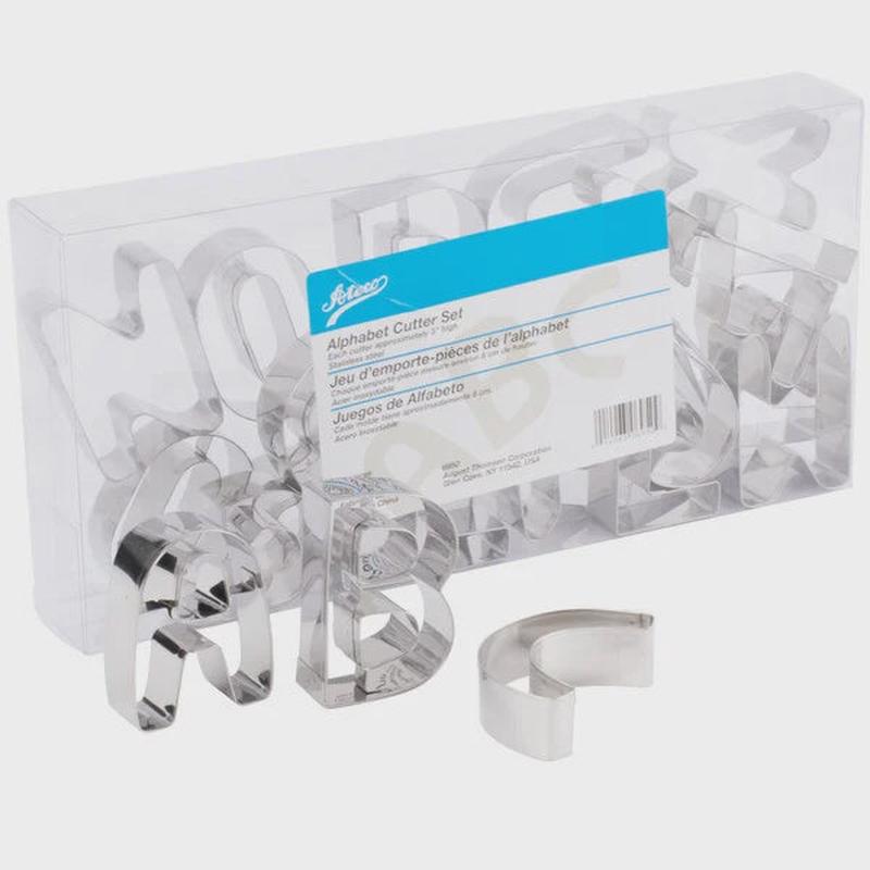 26-Piece 3" Stainless Steel Alphabet Cutter Set
