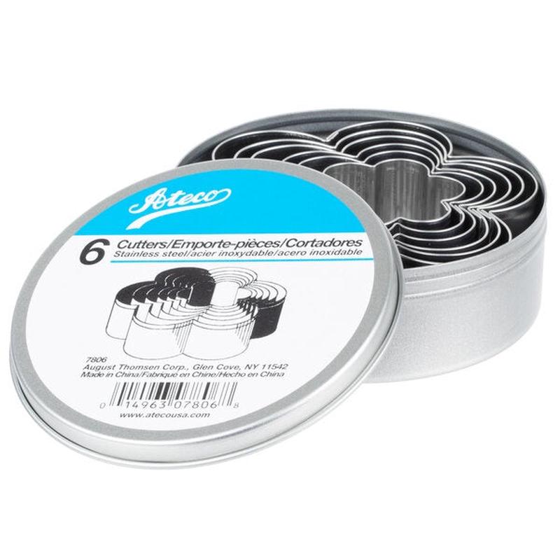 6-Piece Stainless Steel Plain Daisy Cutter Set