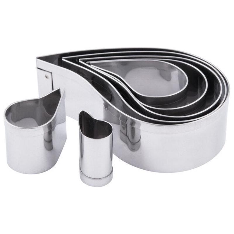 7-Piece Stainless Steel Comma Cutter Set