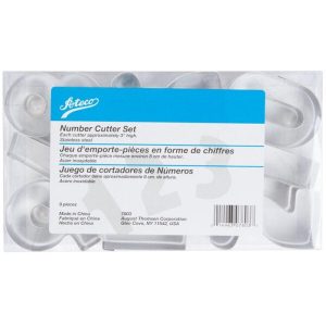 9-Piece 3" Stainless Steel Numbers Cutter Set