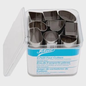 9-Piece Stainless Steel Petit Four Cutter Set