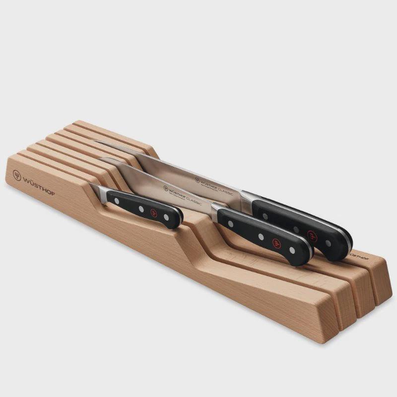 Wusthof Beech In-Drawer Knife Organiser, 7 Slots