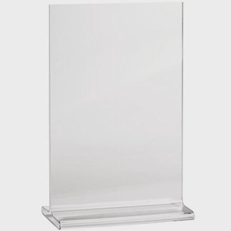 8 1/2" x 11" Two-Sided Acrylic Table Tent