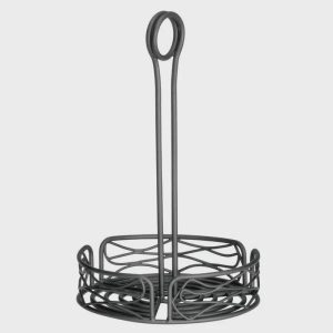 Artisan Versa 7 3/4" Black Wire Condiment Caddy