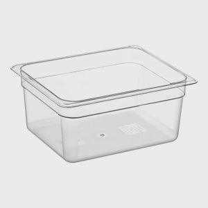 Camwear 1/2 Size Clear Polycarbonate Food Pan | 6" Deep