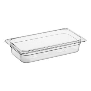 Camwear 1/3 Size Clear Polycarbonate Food Pan | 2 1/2" Deep