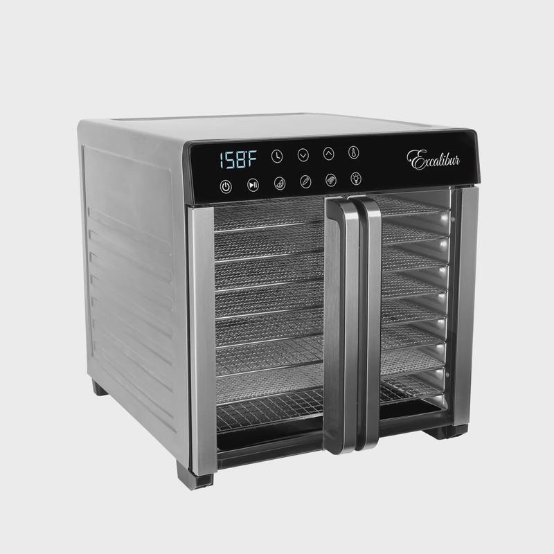 Excalibur 8 Tray Select Digital Dehydrator, in Stainless Steel