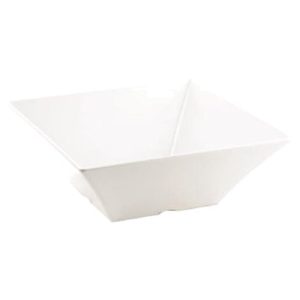Frostone White 15.75" x 6" Melamine Square Bowl