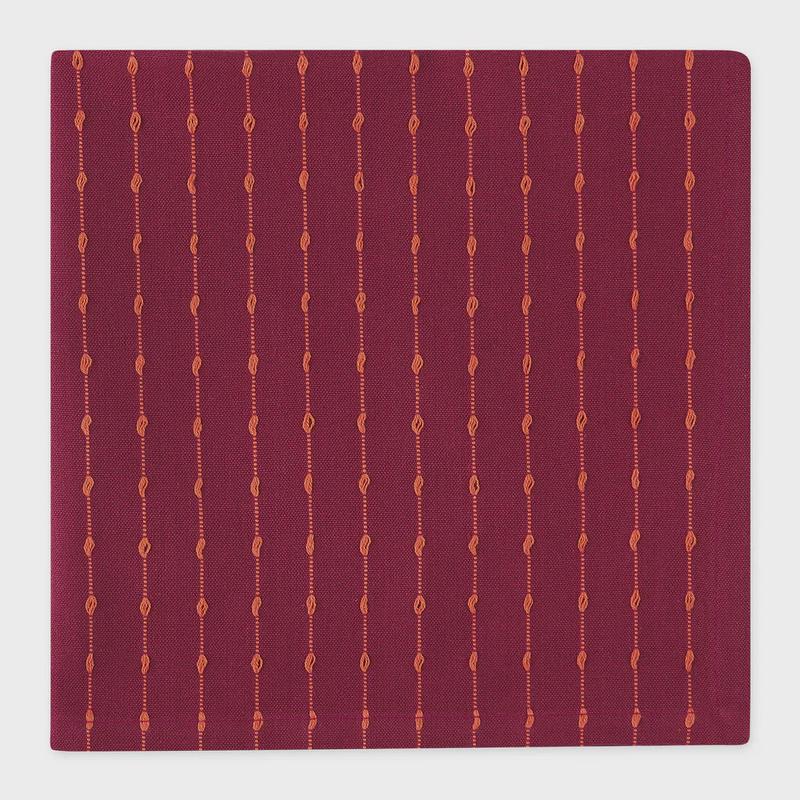 Boisenberry Dots Dobby Stripe Napkin