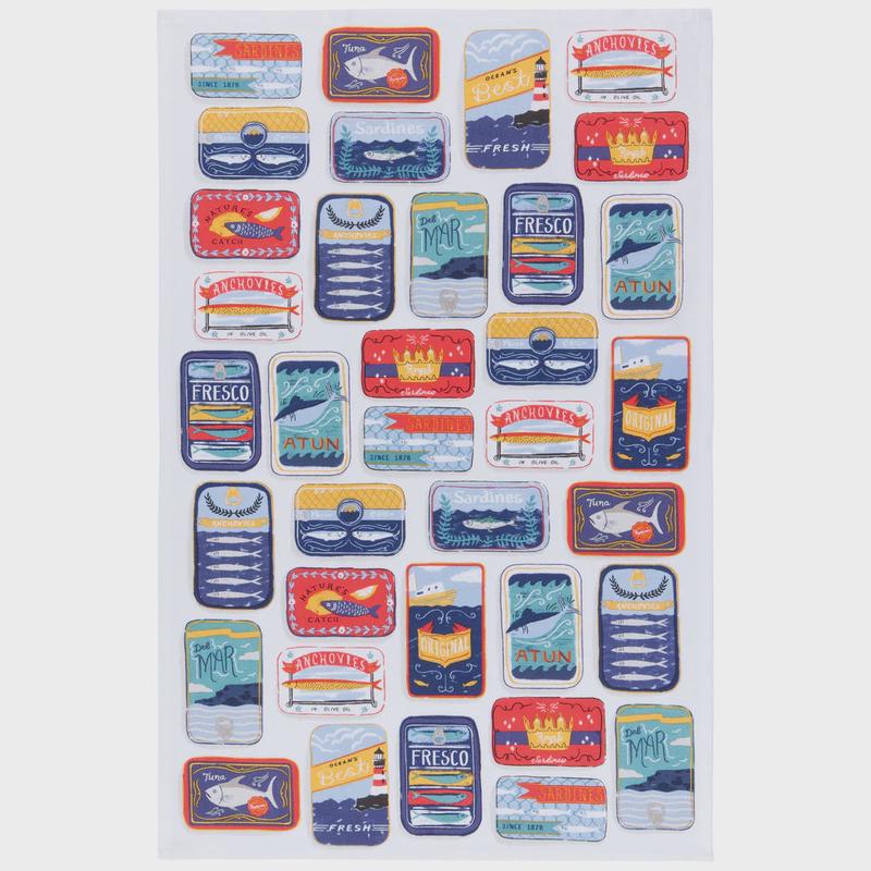 Del Mar Printed Dishtowel